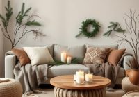 Zimowe dekoracje do salonu bez kiczu: jak stworzyć przytulną i stylową aranżację