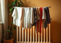 Suszarka na pranie przy grzejniku – kiedy szkodzi mikroklimatowi i jak suszyć bez strat ciepła oraz zdrowia Suszarka na pranie przy grzejniku – kiedy szkodzi mikroklimatowi i jak suszyć bez strat ciepła oraz zdrowia