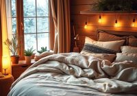 Jak stworzyć przytulną sypialnię na zimę: warstwy ciepła, światło i naturalne dodatki dla komfortu i relaksu Jak stworzyć przytulną sypialnię na zimę: warstwy ciepła, światło i naturalne dodatki dla komfortu i relaksu