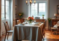 Jak ustawić stół w chłodnej jadalni, by stworzyć przytulną i funkcjonalną przestrzeń